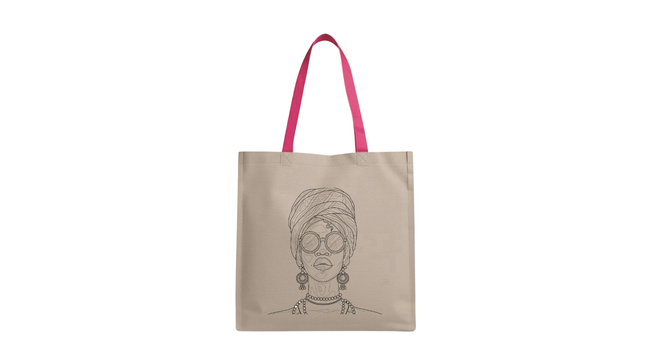 Paint & Sip Canvas Art Bag. Style 1