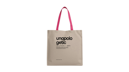 Unapologetic. Inspirational Canvas Bag