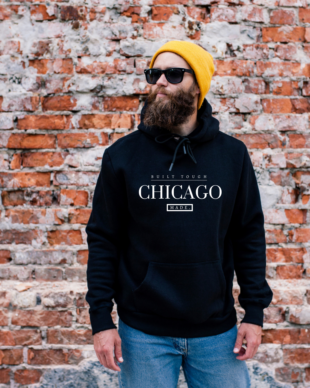 Built Tough, Chicago Made. Hoodie
