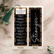 One Morning She Woke Up Stronger. Bookmark
