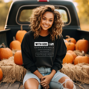 With God I Am. Crewneck